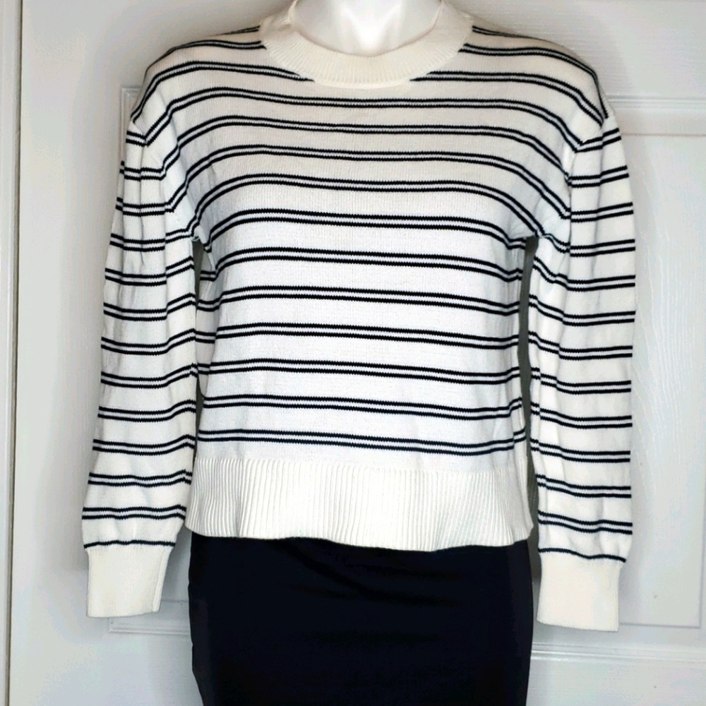 Everlane The Boxy Cotton Striped - Size Small